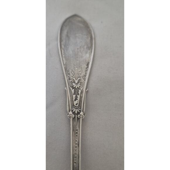 Antique Whiting Sterling Silver “Arabesque” Spoon 1875 Roehm & Wright 6.75" - Picture 9 of 9